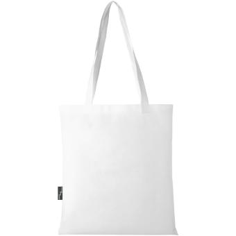 Zeus GRS recycled non-woven convention tote bag 6L White