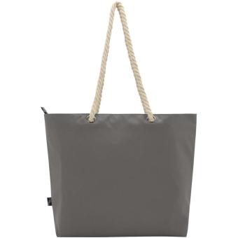 Panama GRS recycled beach cooler tote bag with cord handles 23L Convoy grey