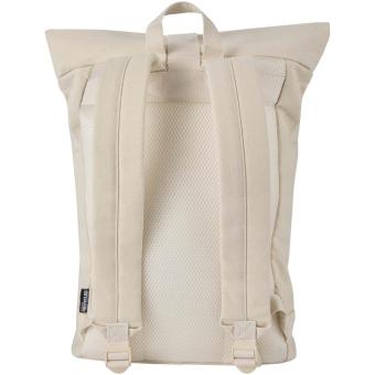 Recanvas 14” GRS recycled rolltop backpack 16L Sandstone
