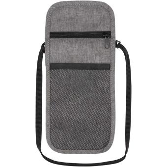 Ross GRS recycled smart travel pouch Heathergrey