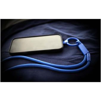 Tubyard lanyard phone holder with recycled plastic tube Burgundy