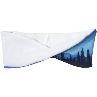 Emma sublimation RPET headband with fleece White