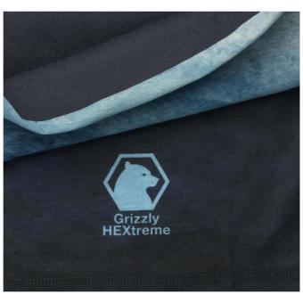 Lara sublimation multi-scarf with fleece layer and hems Graphite