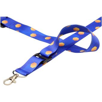 Liv Verstellbares Sublimation Lanyard Schwarz/weiss