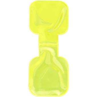 RFX™ M-10 square reflective PVC magnet Neon yellow