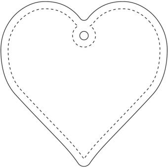 RFX™ H-09 heart reflective TPU hanger Neon yellow