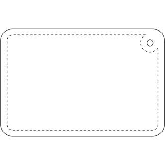 RFX™ H-10 rectangular reflective PVC hanger small Neon yellow