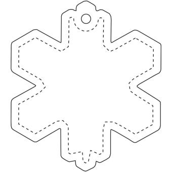 RFX™ H-10 snowflake reflective PVC hanger White