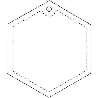 RFX™ H-12 hexagon reflective PVC hanger White