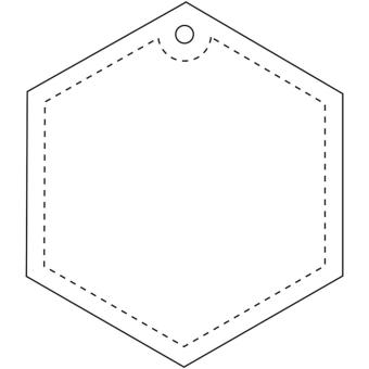 RFX™ H-12 hexagon lightweight reflective PVC hanger Neon yellow
