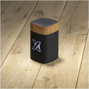 SCX.design S31 light-up clever wood speaker, nature Nature,black