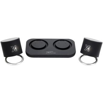 SCX.design S40 light-up dual stereo speaker station Black/white