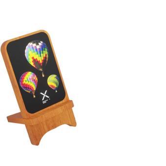 SCX.design W16 15W light-up wireless wooden stand Bamboo