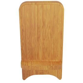 SCX.design W26 10W wooden wireless charging phone stand with light-up logo Timber