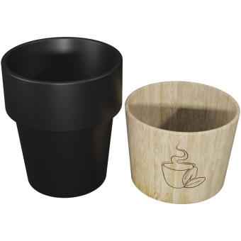 SCX.design D06 4-teiliges magnetisches Keramik-Kaffeebecher-Set Schwarz
