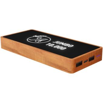 SCX.design P46 10.000 mAh wooden wireless charging power bank Brown