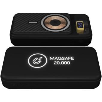 SCX.design P50 magnetische Powerbank  20.000 mAh mit Leuchtlogo Schwarz