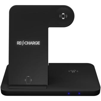 SCX.design W28 3-in-1 wireless charging base with phone stand Black