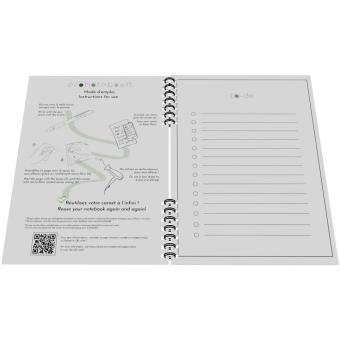EcoNotebook NA5 wiederverwendbares Notizbuch mit PU-Ledercover Schwarz
