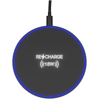 SCX.design W2115W light-up logo wireless charging pad Black