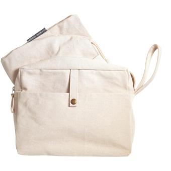 Citizen Green Combio organic cotton travel bag and pouch Nature
