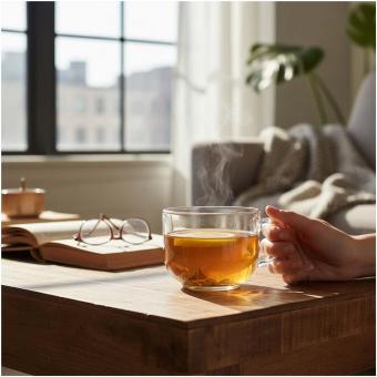 Citizen Green Breakfast Tasse aus Glas 700 ml Transparent