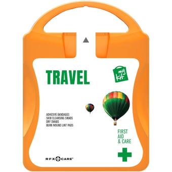 mykit, first aid, kit, travel, travelling Orange