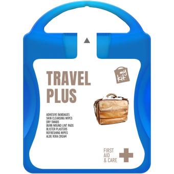 mykit, first aid, kit, travel, travelling Blau