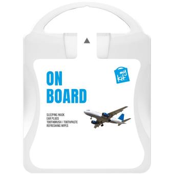 MyKit Flugzeug Reiseset, weiss Weiss,transparent