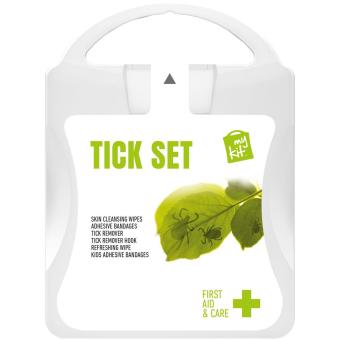 mykit, first aid, kit, ticks Weiß