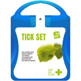 mykit, first aid, kit, ticks Blau