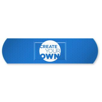 10-pieces customisable plasters with full colour printed kraft paper envelope White