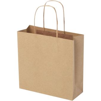 Kraftpapiertasche 120 /m² mit gedrehten Griffen – klein Natur