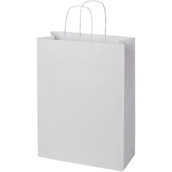 Kraftpapiertasche 120 g/m² mit gedrehten Griffen – XXL Weiß
