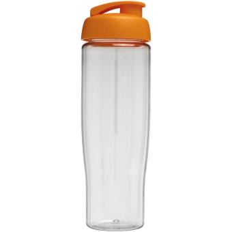 H2O Active® Tempo 700 ml Sportflasche mit Klappdeckel Transparent orange