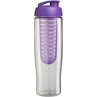 H2O Active® Tempo 700 ml Sportflasche mit Klappdeckel und Infusor Transparent lila