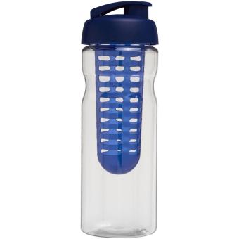 H2O Active® Base 650 ml Sportflasche mit Klappdeckel und Infusor Transparent blau