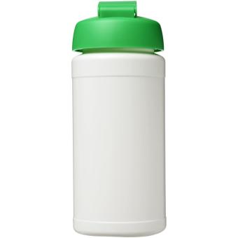 Baseline® Plus 500 ml Sportflasche mit Klappdeckel Weiß/grün