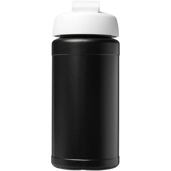 Baseline® Plus 500 ml Sportflasche mit Klappdeckel Schwarz/weiss