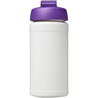 Baseline® Plus 500 ml flip lid sport bottle White/purple