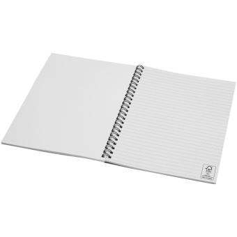Desk-Mate® A5 farbiges Notizbuch mit Spiralbindung Elfenbeinfarbig
