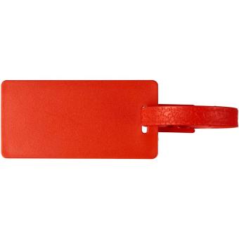 River recycled window luggage tag Red