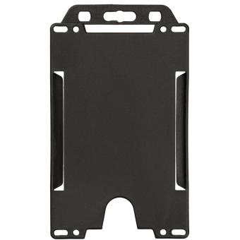 Pierre recycled plastic card holder Black