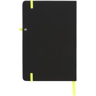 Noir medium notebook, black Black, lime