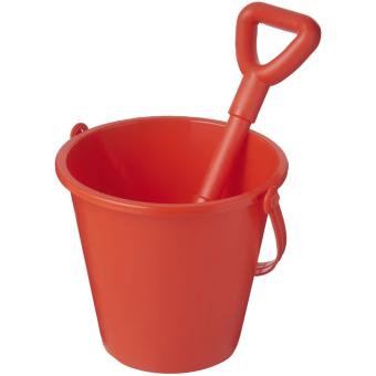 Tides recycled beach bucket and spade Red