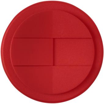 Americano® Eco 350 ml recycelter Becher mit auslaufsicherem Deckel Rot