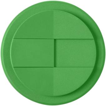 Americano® Eco 350 ml recycelter Becher mit auslaufsicherem Deckel, weiss Weiss,grün