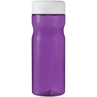 H2O Active® Eco Base 650 ml Sportflasche mit Drehdeckel, lila Lila, weiß