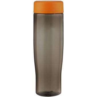 H2O Active® Eco Tempo 700 ml Wasserflasche mit Drehdeckel Antrazit/orange