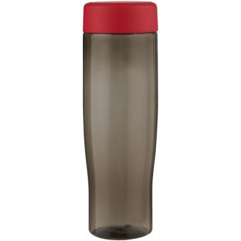 H2O Active® Eco Tempo 700 ml Wasserflasche mit Drehdeckel, rot Rot,kohle